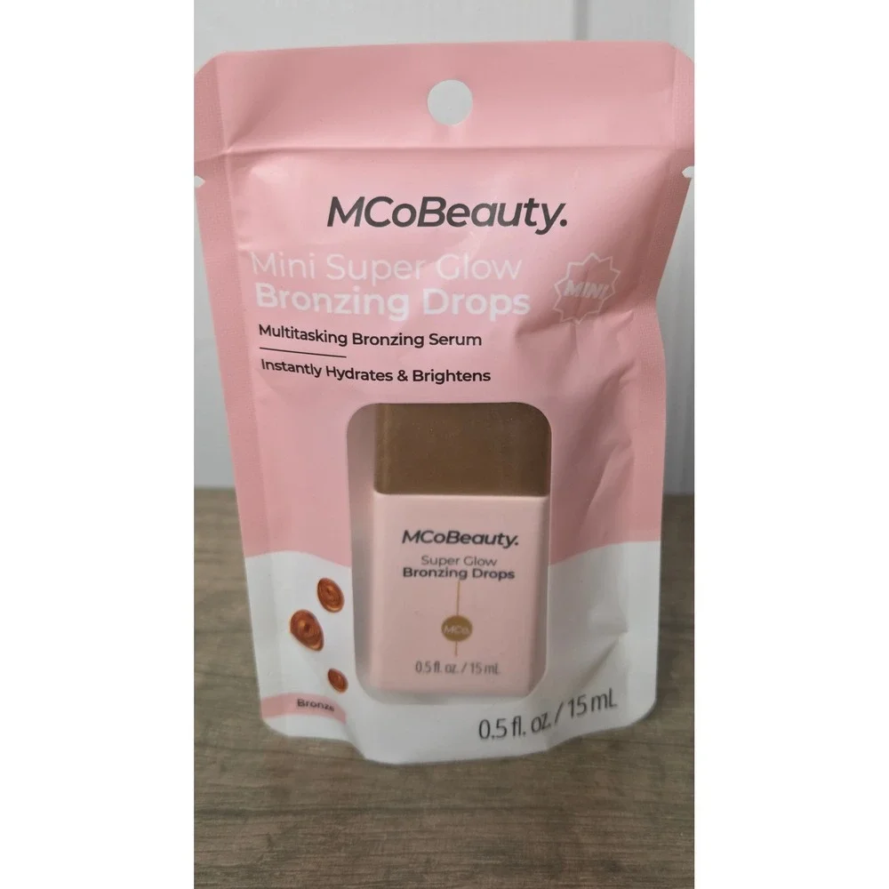 MCoBeauty Mini Super Glow Bronzing Drops Bronze 15ml Lot of 3 Multitasking Serum